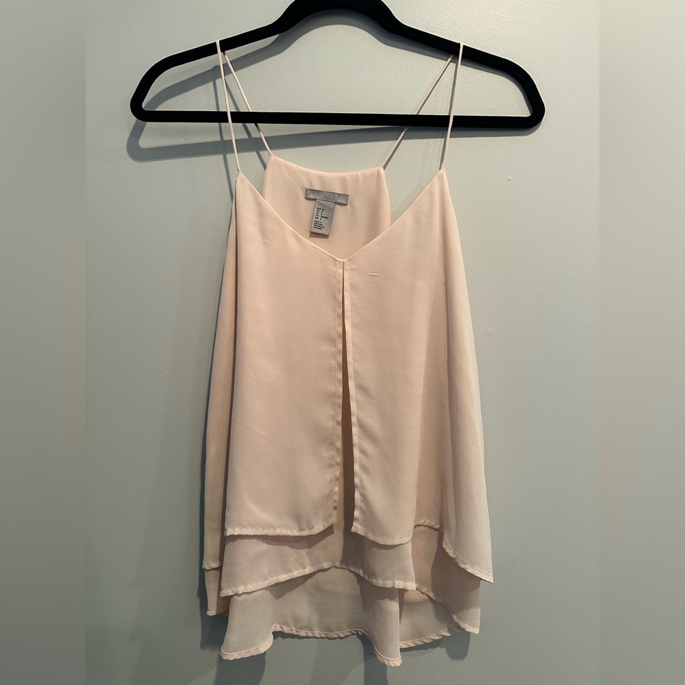 H&M Blush Pink Sheer Top